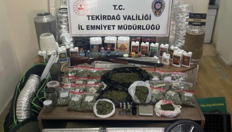 Tekirdağ’da uyuşturucu operasyonu