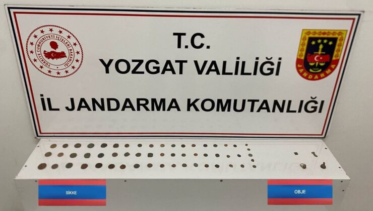 Yozgat’ta tarihi eser operasyonu: 56 sikke ve 4 obje ele geçirildi