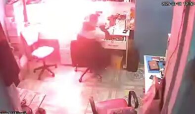 Adana’da bataryası şişen telefon bomba gibi patladı