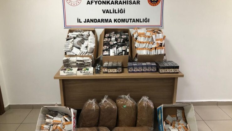 Afyonkarahisar’da binlerce makaron ele geçirildi