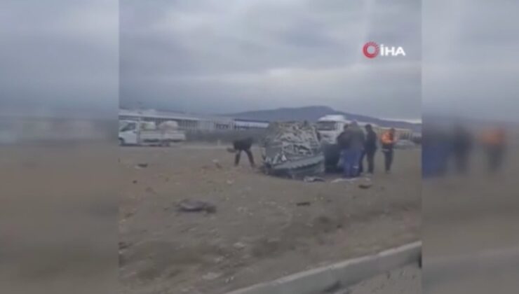 Ankara’da otomobilin takla attığı kazada 1 can kaybı