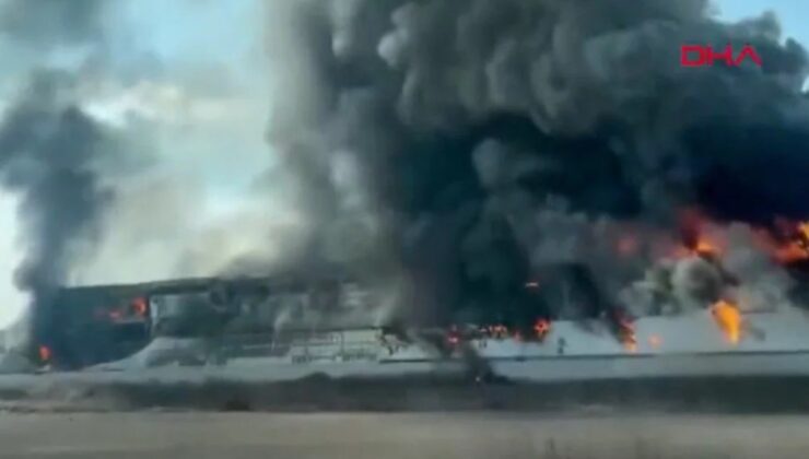 Ankara’da yatak fabrikasında yangın