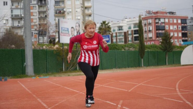 Antalya’da pistlerin tozunu atan 82’lik atlet: Hedef Avrupa