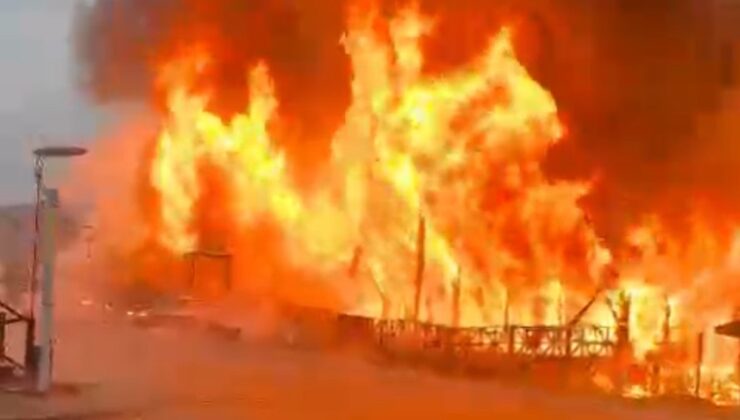 Bolu’da faaliyeti durdurulan tesiste yangın