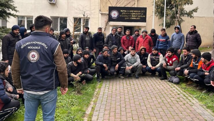 Bursa’da 47 kaçak göçmeni izinsiz çalıştıran 4 şüpheli yakalandı