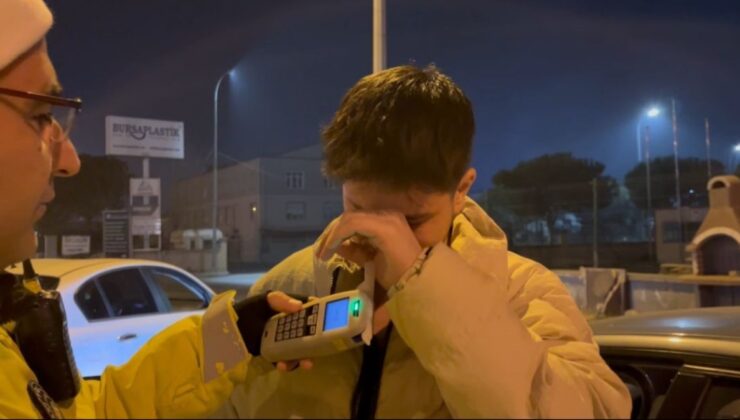 Bursa’da alkollü sürücü cezadan yırtmak için ağlama taklidi yaptı