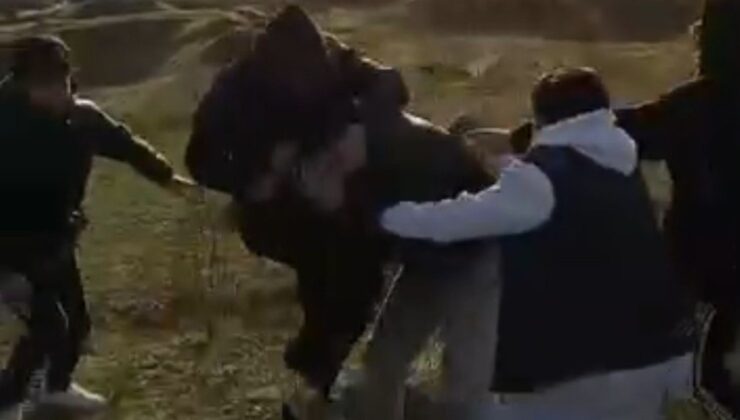 Bursa’da aralarına aldıkları çocuğu darp edip kameraya aldılar