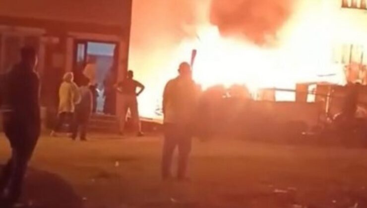 Bursa’da boş baraka alevlere teslim oldu