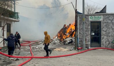 Bursa’da geri dönüşüm tesisinde yangın