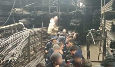 Bursa’da kaçak göçmenleri çalıştırdığı tespit edilen şüphelilere yönelik operasyon