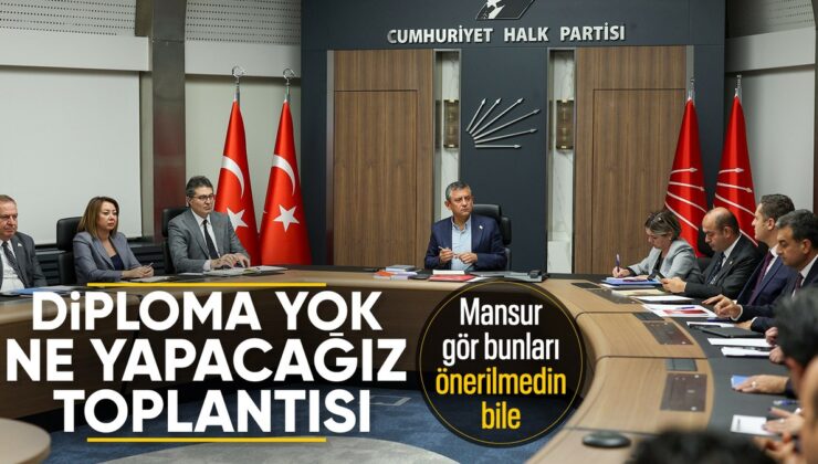 CHP’de gündem İmamoğlu: Diploma iptal edilirse ne yapacağız toplantısı
