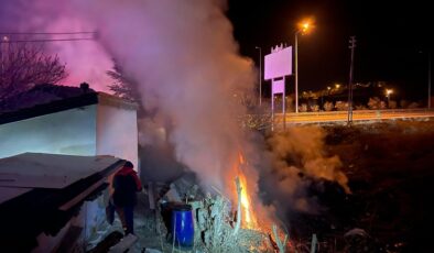 Çorum’da dinlenme tesisinde korkutan yangın