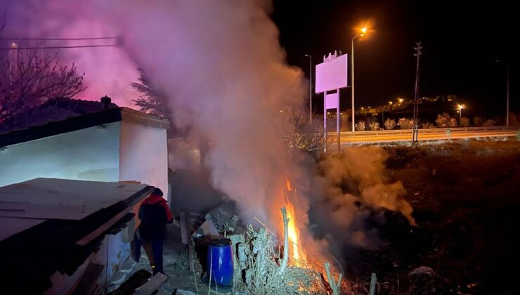 Çorum’da dinlenme tesisinde korkutan yangın
