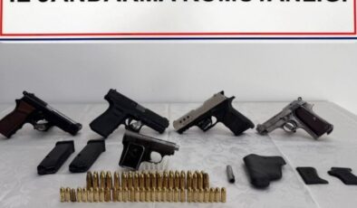 Denizli’de kaçak silah operasyonu