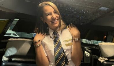 Dünyanın en büyük yolcu uçağına ilk Türk kadın kaptan pilot