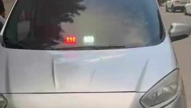 Hatay’da aracına çakar takan sürücüye 280 bin lira ceza kesildi