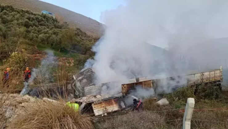 Hatay’da kontrolden çıkan tır seyyar satıcıyı ezdi