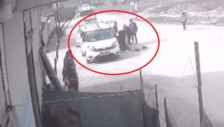 Hatay’da motosikletin ticari araca ok gibi saplandığı kaza kamerada