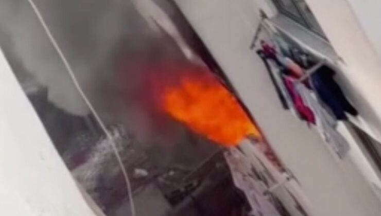 İstanbul Esenyurt’ta 4 katlı binada korkutan yangın