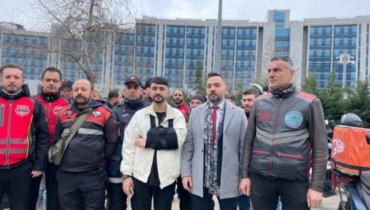 İstanbul’da çekici ile otomobil arasına sıkışan kurye konuştu