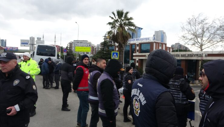 İstanbul’da hafriyat kamyonu sürücüleri İBB’yi protesto etti