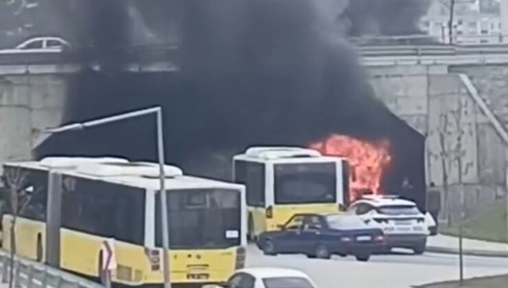 İstanbul’da İETT otobüsünde yangın