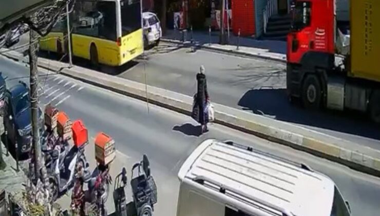 İstanbul’da karşıdan karşıya geçen kadına araba çarptı