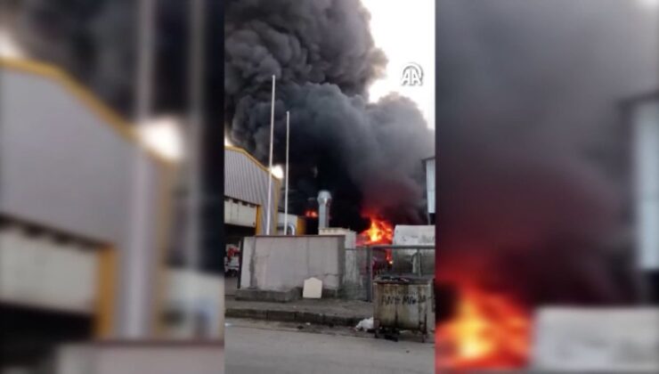 İstanbul’da kimyasal madde üretimi yapan fabrikada yangın paniği