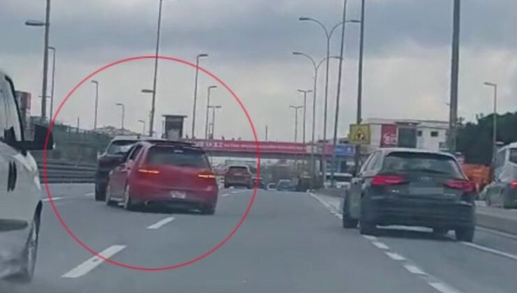 İstanbul’da makas atan maganda kamerada