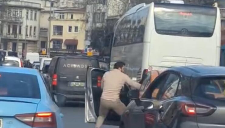 İstanbul’da trafik kavgaları kamerada