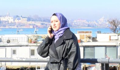 İstanbul’da yanan aracını gözyaşları içinde izledi