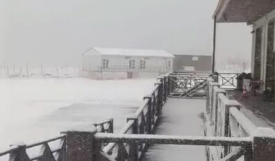 Karabük’ün yüksek kesimlerinde kar yağışı