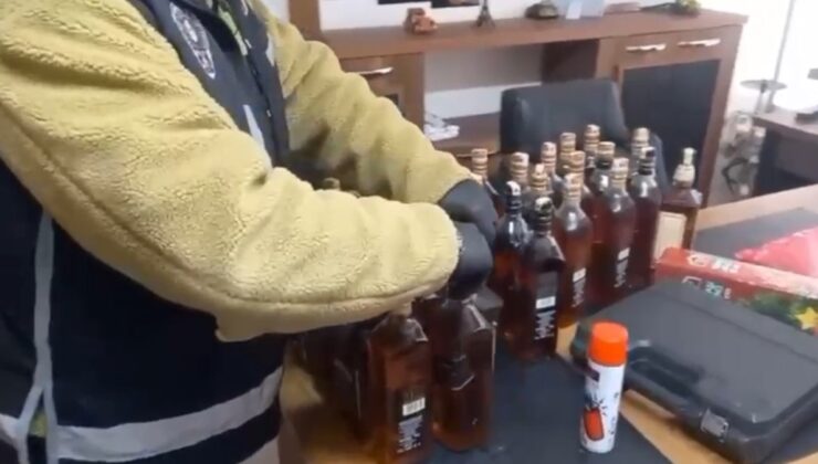 Kayseri’de sahte alkol operasyonu