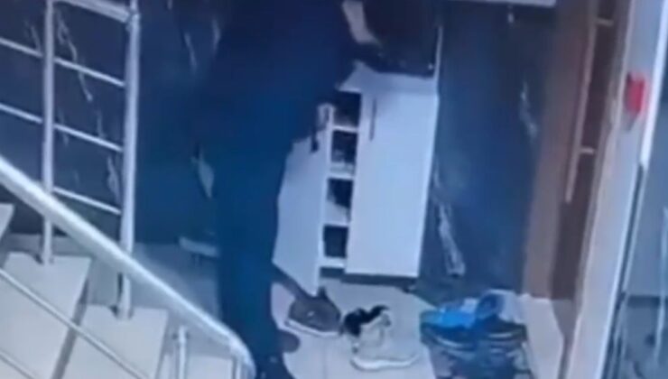 Kocaeli’nde apartmana giren hırsız beğendiği ayakkabıyı çaldı