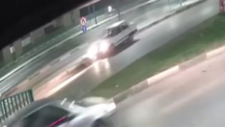 Manisa’da motosikletlinin öldüğü kazanın görüntüleri ortaya çıktı