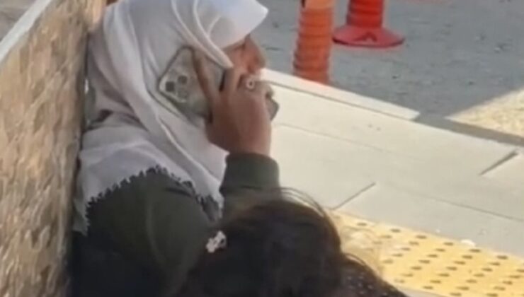 Mardin’de lüks telefonlu dilenci olarak gündem olan kadın yakalandı