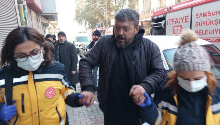 Samsun’da gasbedildiğini söyledi, evini ateşe verdi