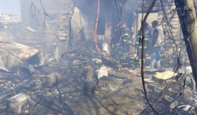 Şanlıurfa’da ev yangınında köpek ve tavuklar yanarak telef oldu