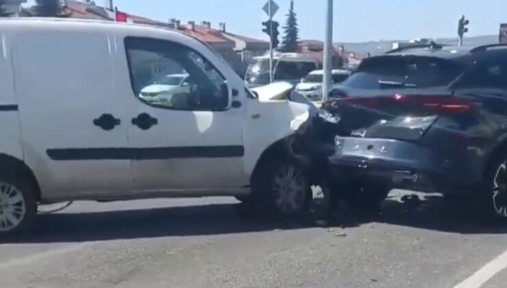 Tekirdağ’da iki otomobil çarpıştı, 3 kişi yaralandı