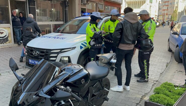 Tekirdağ’da trafiği tehlikeye atan sürücüye 20 bin lira para cezası
