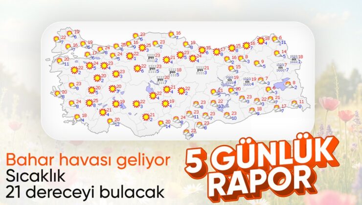 Türkiye’de genelinde sıcaklıklarda artış: Bahar havası geliyor