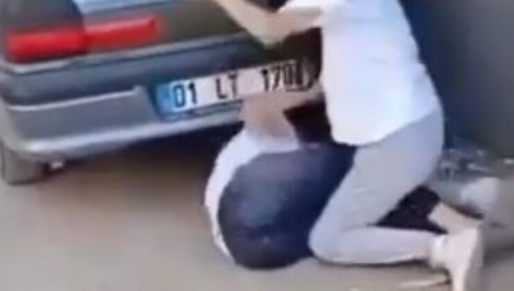 Adana’da kız kavgası kamerada