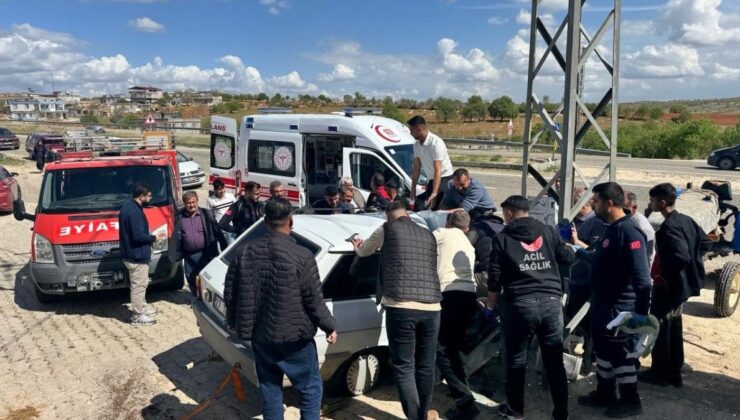 Adıyaman’da bayramlaşmaya giden aile kaza yaptı: 4 yaralı