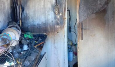 Adıyaman’da konteynerde korkutan yangın