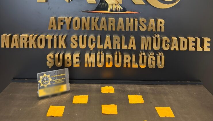 Afyonkarahisar’da uyuşturucu operasyonu