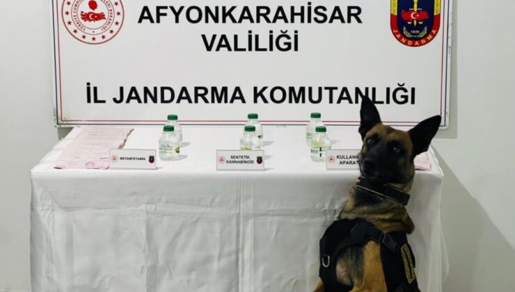Afyonkarahisar’da uyuşturucu satıcısı, jandarmaya yakalandı