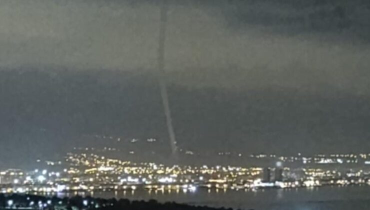 Akdeniz’de oluşan hortum görüntülendi