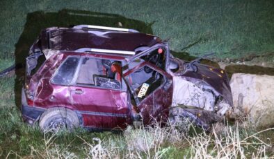 Aksaray’da alkollü olarak trafiğe çıktı: Şarampole yuvarlandı