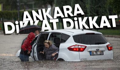 Ankara için gök gürültülü sağanak uyarısı