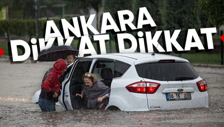 Ankara için gök gürültülü sağanak uyarısı